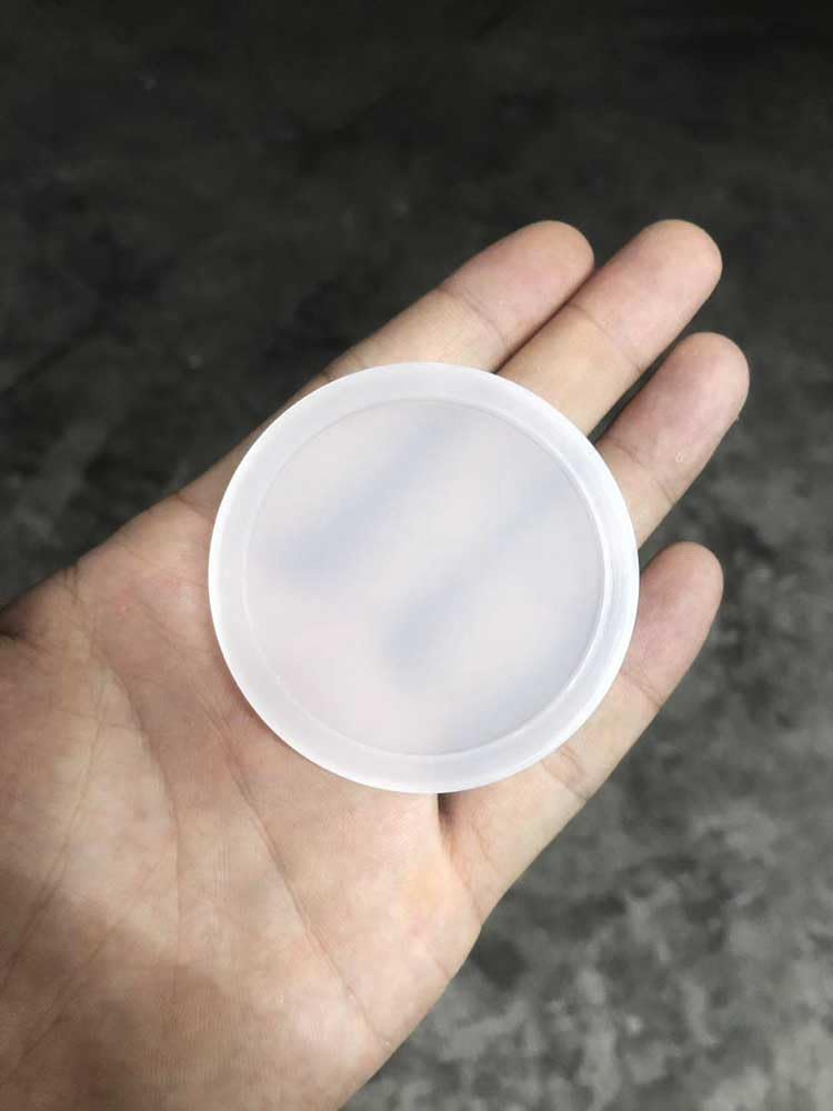 Bandeja con ranura for laboratorio de caucho de silicona: con ranura cuadrada/redonda de doble forma for organización de muestras(D100x5mm)