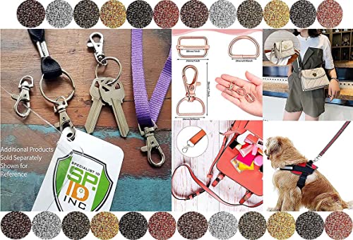 Image of DIY Crafts 5 Pcs Swivel Clasps, Silver Natural, Metal Larger Lobster Clasps Extension Chain Hooks, D Rings, Slide Buckle for Keychain Key Rings Clip Connector B (5 Pcs Swivel Clasps, Silver Natural)