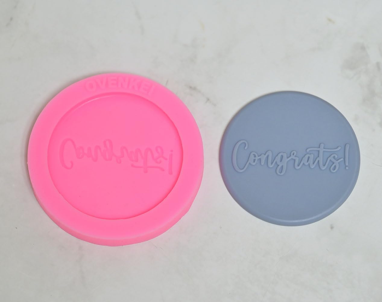 Graduation Fondant Stamp, Just Graduated Embosser for Cake Decorating