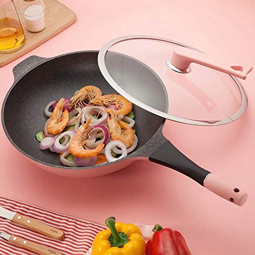 Wok de acero aleado con mango desmontable miniatura 3
