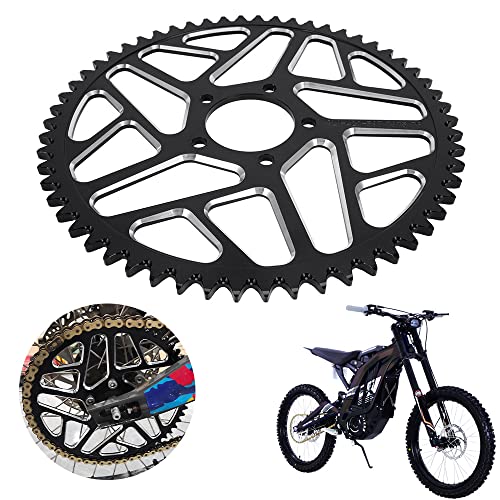 Sur Ron 58T Sprocket,Sur Ron Rear Sprocket Sprocket 58 Tooth Aluminum Alloy For Sur Ron Surron Light Bee S/X Segway X160/X260 Electric Dirt Bike Black #TOP21