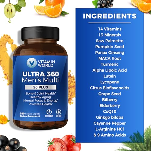Vitamin World Ultra 360 Men's 50+ Multivitamin