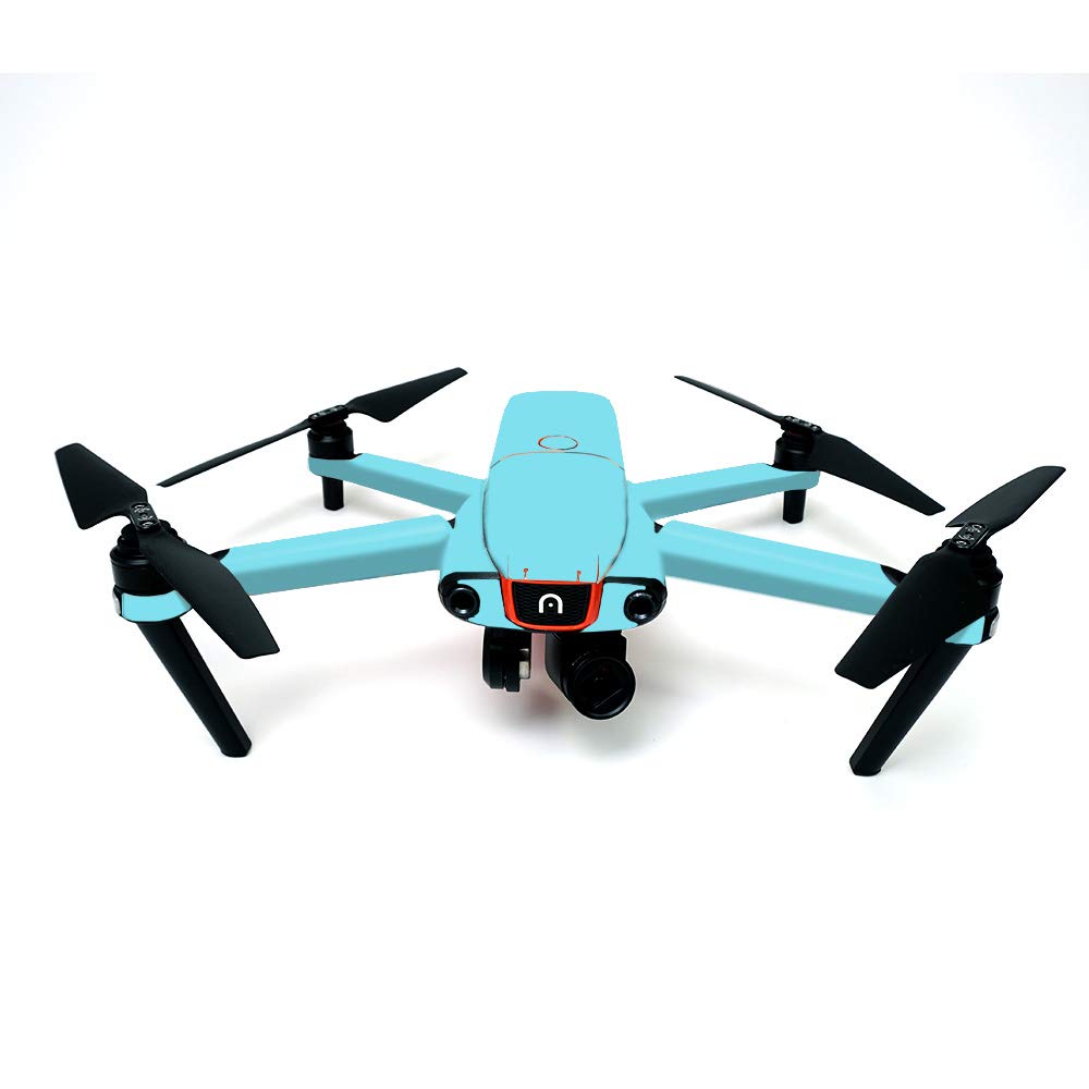 MightySkins Skin Compatible with Autel Robotics Evo - Solid Baby Blue | Protective, Durable, and Unique Vinyl Decal wrap cover | Easy to Apply, Remove, and Change Styles | Made in The USA