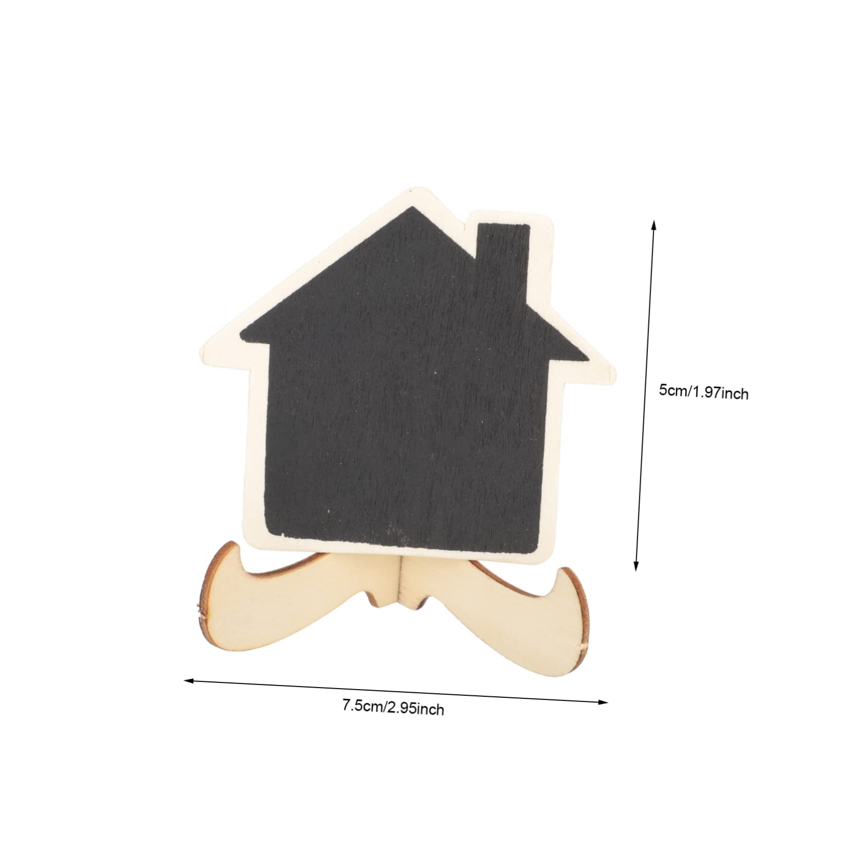 Housoutil Mini Chalkboard Sign 10pcs Wooden Chalkboard Decorations for Home Café