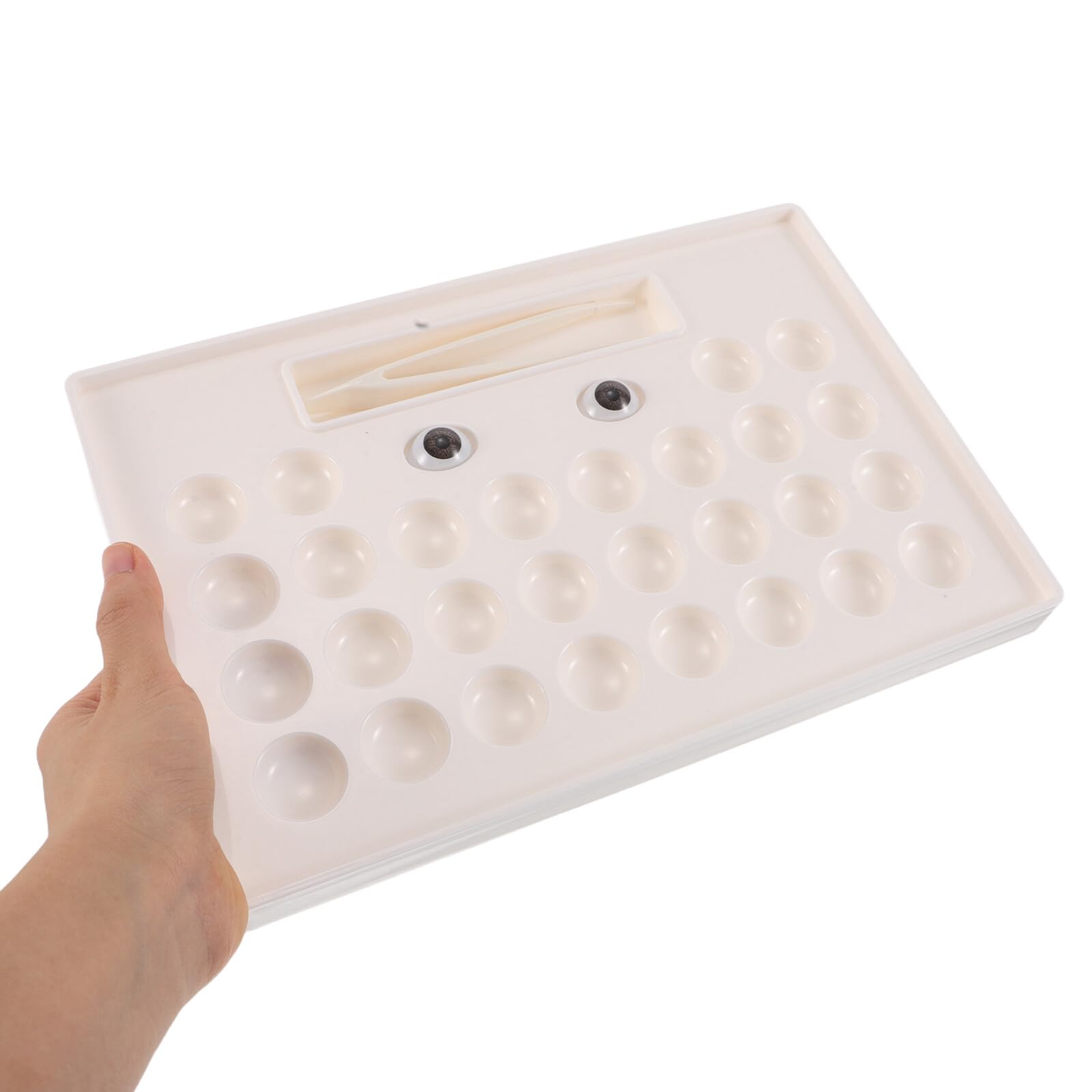 Scatola Porta Lenti Colorate Piccola Display Trasparente per Conservazione e Viaggio Organizer Lenti Contatto con Scomparti Separati per Uso Quotidiano e Eventi