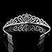Pixnor Gorgeous Pretty Rhinestone Tiara Crown Exquisite Headband Comb Pin Wedding Bridal Birthday Tiaras