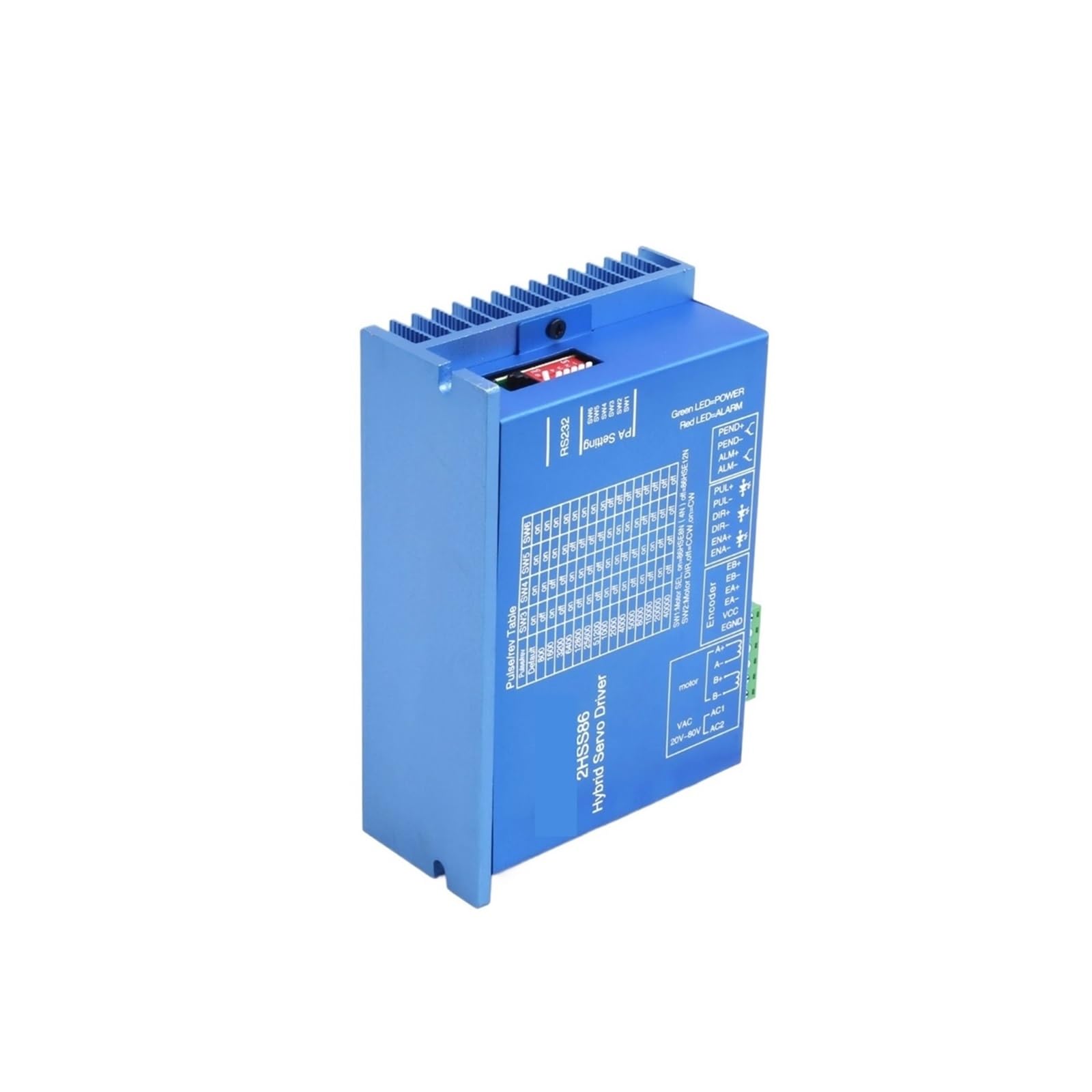 Servocontrolador híbrido 2HSS86 for servomotores de Circuito Cerrado de 4,5 NM/8 N.m/12 N.m