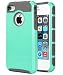 iPhone 4S Case ,iPhone 4 Case,4S Case,ULAK Dual Layer Hybrid Slim Hard Case for iPhone 4S & iPhone 4 with Hard PC Cover and Soft Inner TPU (Light Blue/Gray)