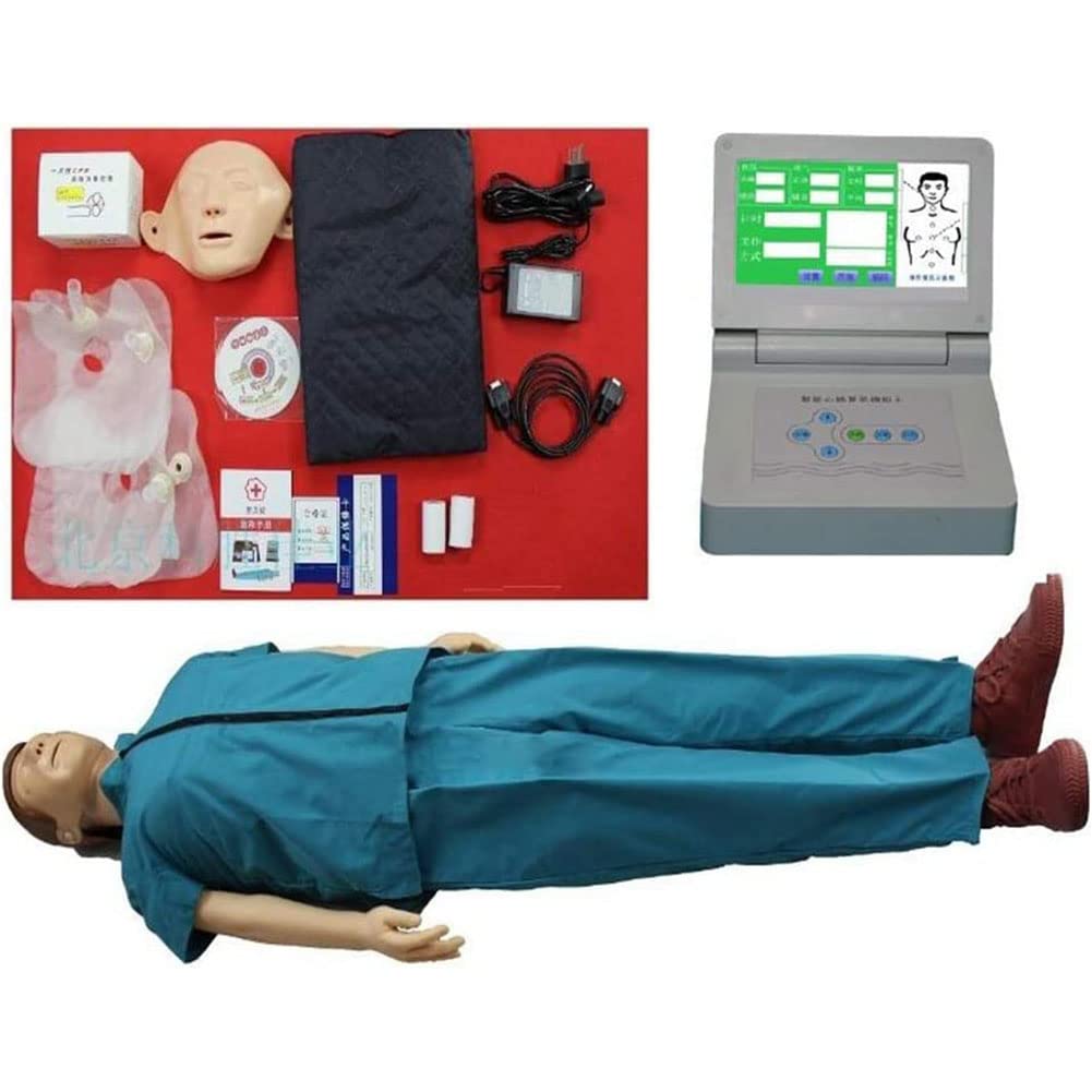 Aide à la Formation du Corps Entier du Mannequin Adulte RCR, simulateur de réanimation cardiorespiratoire pour la Recherche pédagogique, avec éboulis Tactile Intelligent