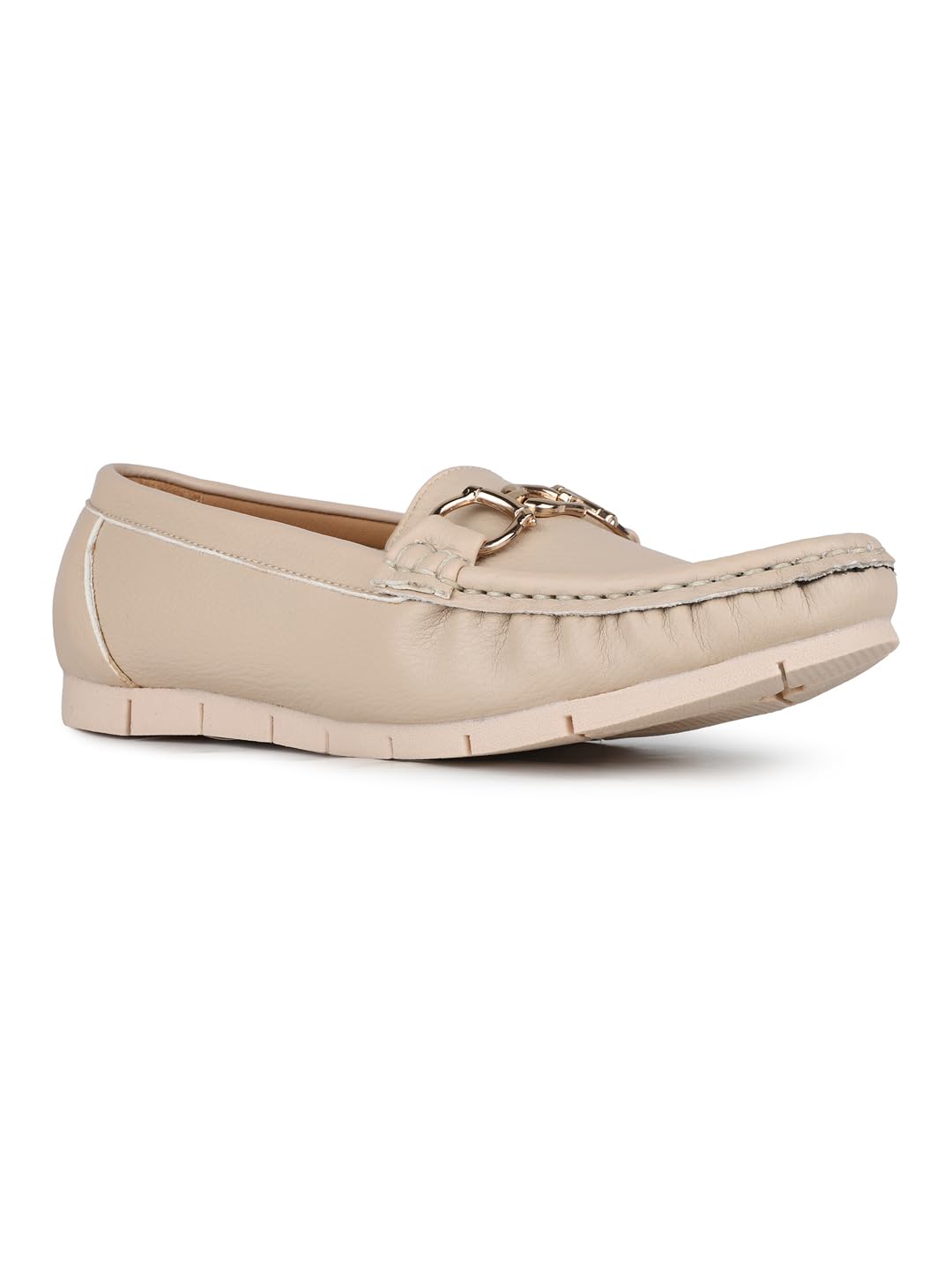 inc.5 Womens Beige Solid Round Toe Loafers-picture-39