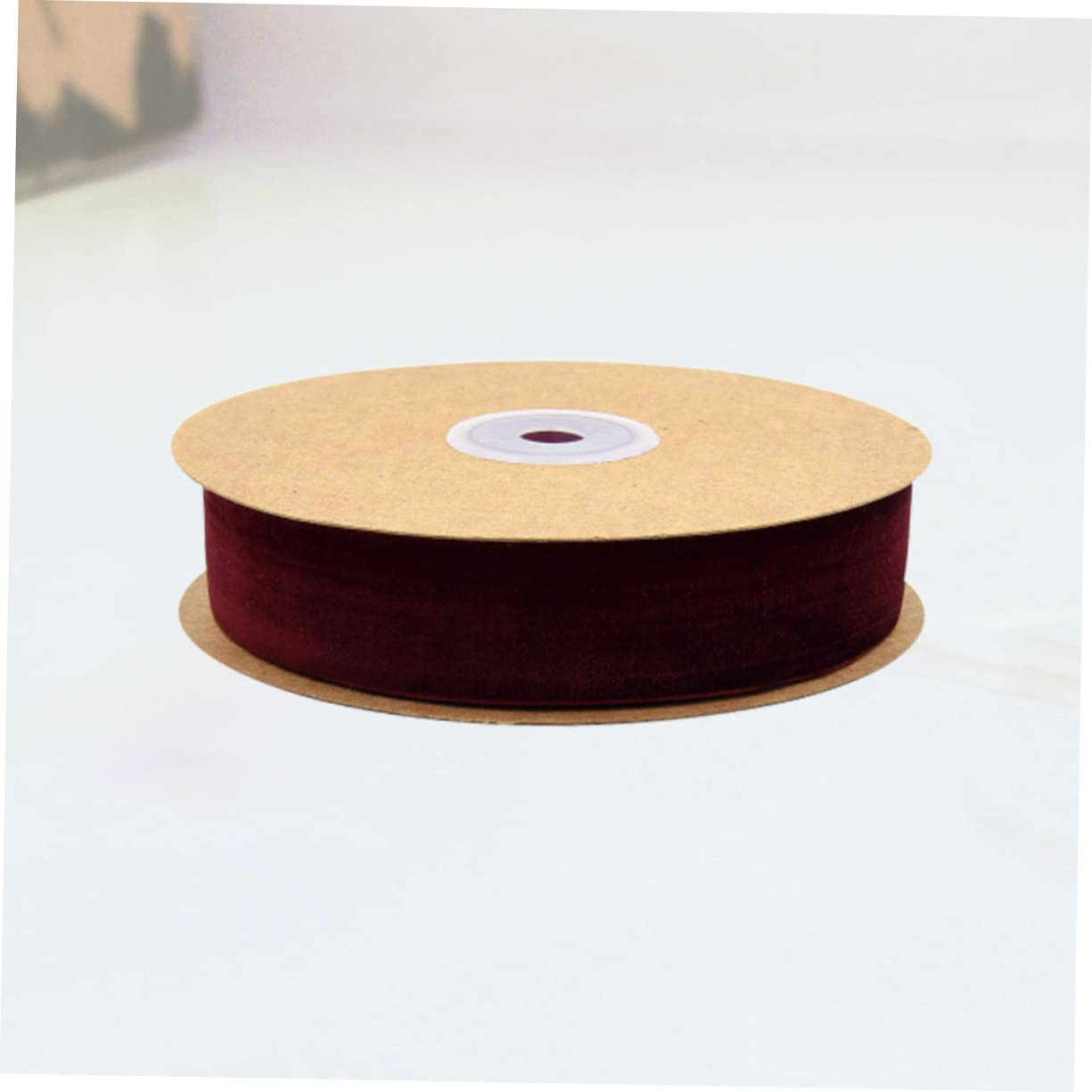 SHINEOFI 3rollen Breites Einseitiges Samtband Weinrot Flockenband Für -projekte Geschenkpacks Hochzeiten Und Dekorationen Für Kleidung Und Accessoires