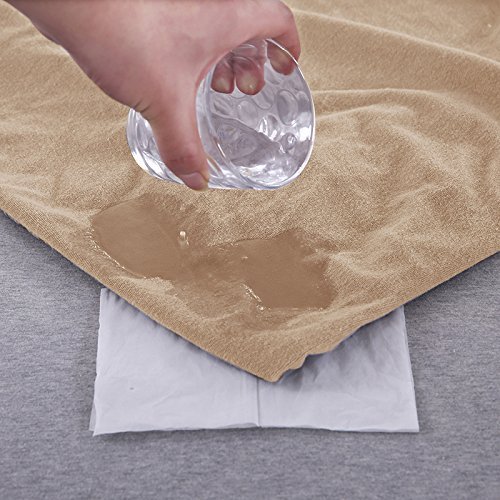 Image of Glassiano Cotton Feel Terry Ultra Soft Waterproof Mattress Protector | Breathable - Hypoallergenic Mattresses Cover with Elastic Strap for King Bed (72x75 inch|6x6.2 feet, Beige - Pack of 1)