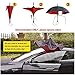 MY'S Folding Reverse Double-Layer Inverted Umbrella Cars Reversible Self-Standing & C-Shape Umbrella Waterproof UV Proof Windproof Outdoor Travel Umbrella Easter Promotion! (Glazed Flowers)