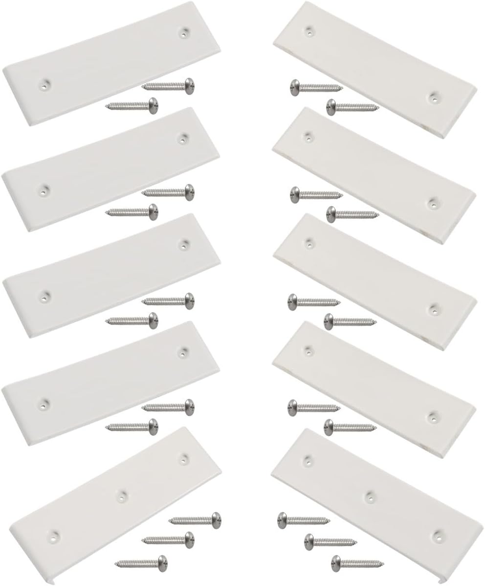 Set of 10 Boat Trailer Skid Plates Boat Trailer Skid Pads (with Screws) 3/10 inch for Marine Yachts