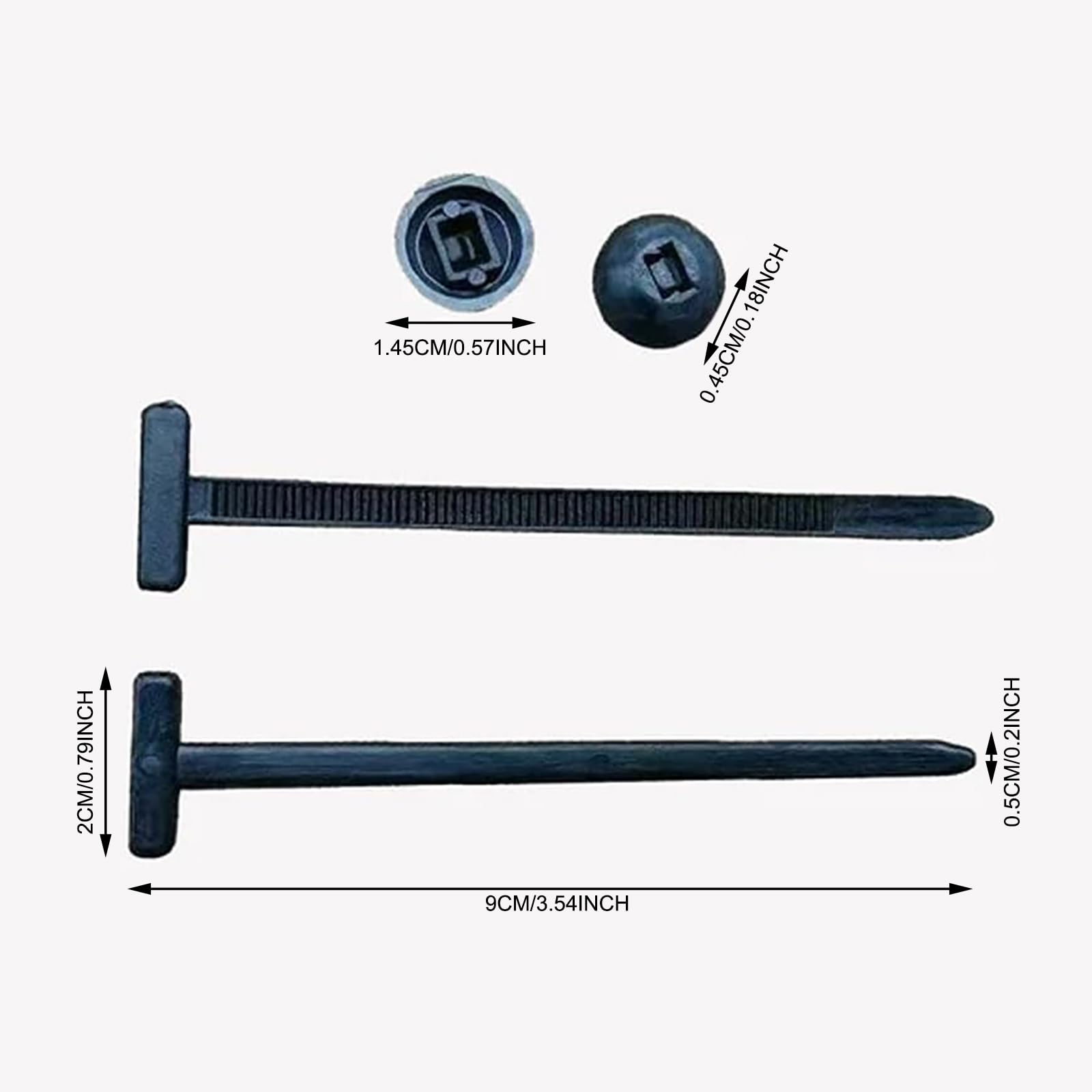 150PC Heavy Duty Nylon Cable Ties - Black Zip Ties For Organizing Wires & DIY