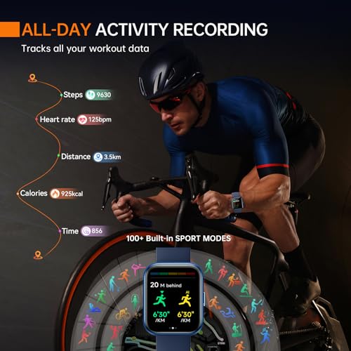 Image of aeac Smart Watch Fitness Watch for Men Women, Alexa Built-in & Stable Bluetooth Call, with Heart Rate /SpO2 /Sleep Monitor, 100 Sports, IP68 Waterproof Smartwatches for iOS Android