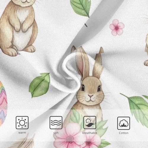 Toddler Girl Briefs, Watercolor Rabbits Cotton Underwear for Girls, 2–8 Years3