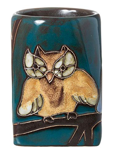 Taza artesanal con diseño de búhos 12 oz miniatura 2