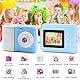 Kinderkamera Sofortbildkamera 1080P 2,4 Zoll Bildschirm Sofortbildkamera Kinder mit Druckpapier & 32GB TF Karte, Digitalkamera Kinder mit bunten Stiften Geschenk für Kinder 3-12 Jahre