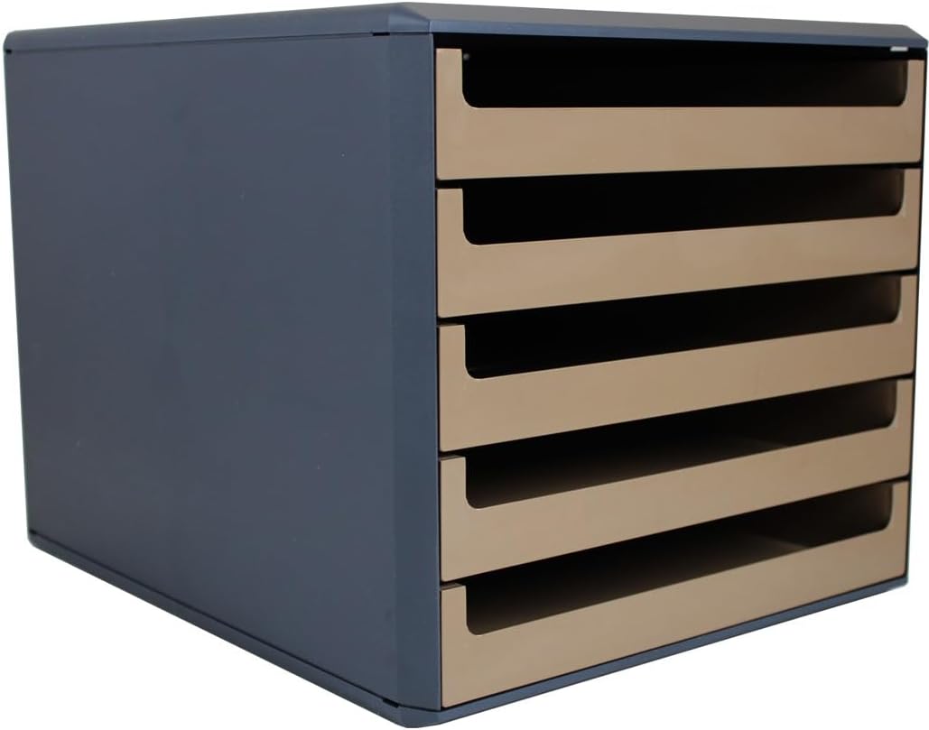 Drawer Box Charcoal Grey Recycled Blue Angel Caramel