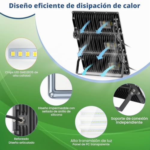 Foco exterior con transformador integrado de alta durabilidad 4