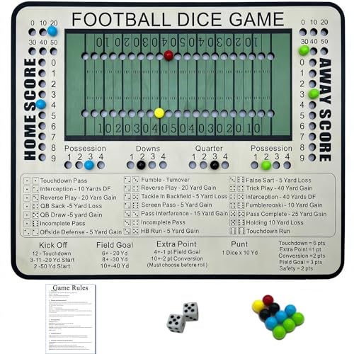 Football Dice Board Game Wood
