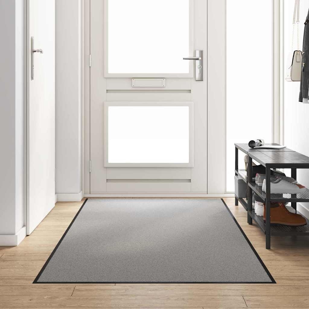 INLIFE Fußmatte Grau und Schwarz 120 x 300 cm Polypropylen und Vinyl,Heim & Garten,Dekoration,Fußmatten,Grau,12 KG,4100775