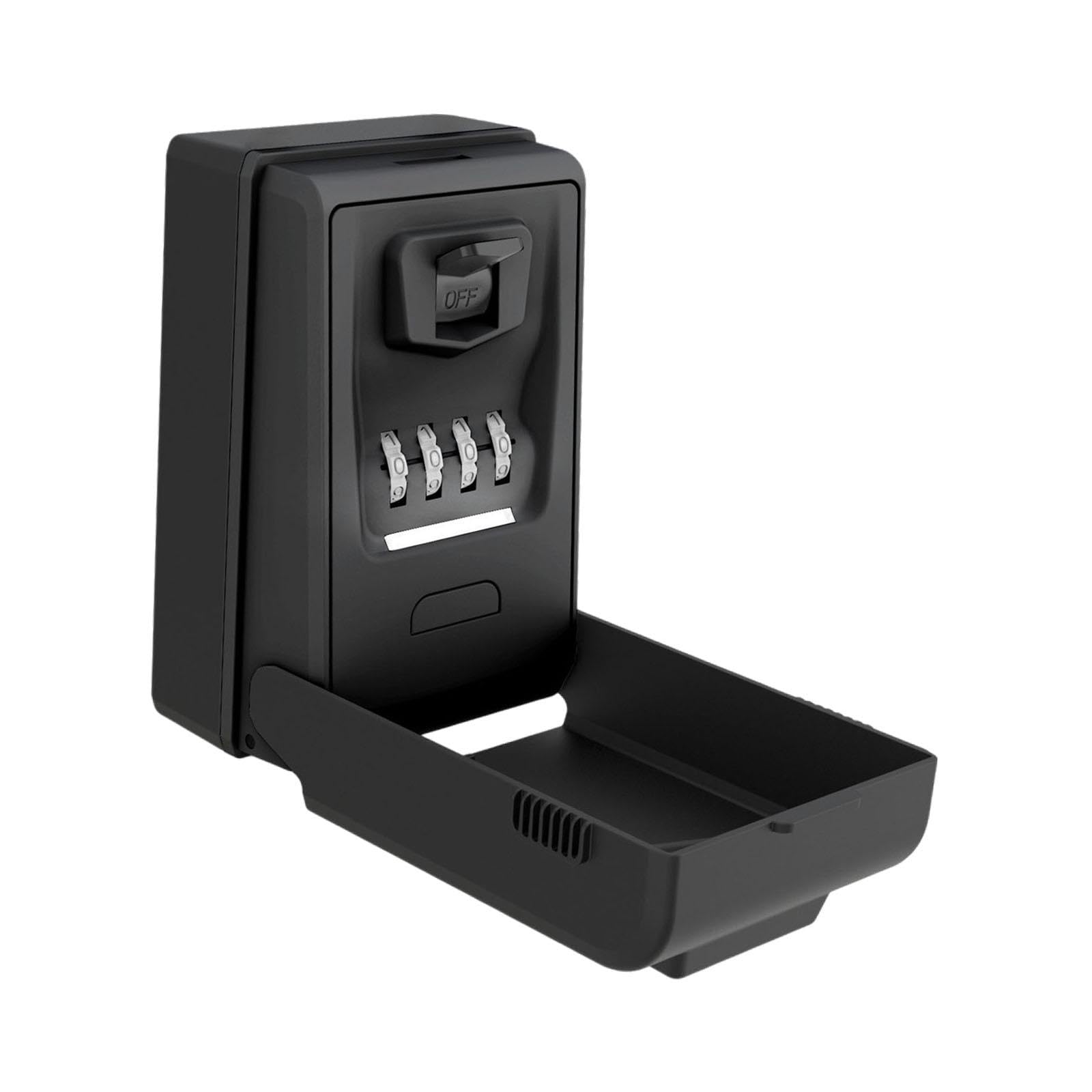 Caja de llaves con código Rtable Securi Lockbox para contraseña nizat ideal para hogares, hoteles, uso interior y exterior, color negro Sto Solut