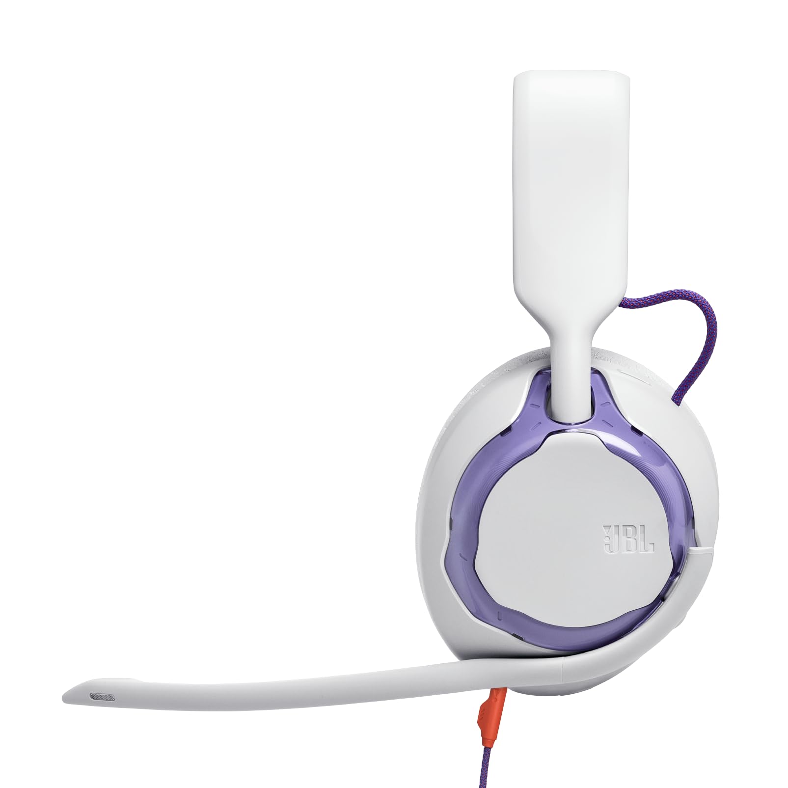 JBL Quantum 250 Kabelgebundene Over-Ear-Gaming-Kopfhörer, JBL Quantum Spatial Sound, Mikrofon mit Geräuschunterdrückung, 3,5-mm-Kabel, kompatibel mit Apple/PC/Xbox/PlayStation/Nintendo Switch, Weiß