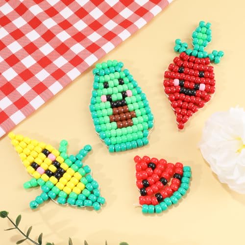 Image of 1720+pcs Pony Beads Kit 1830pcs 6 Style Letter Alphabet Beads Rainbow Plastic Pony Bead Bulk Multicolor Kandi Bead Elastic String DIY Crafts Jewelry Making Kit for Bracelets Necklaces