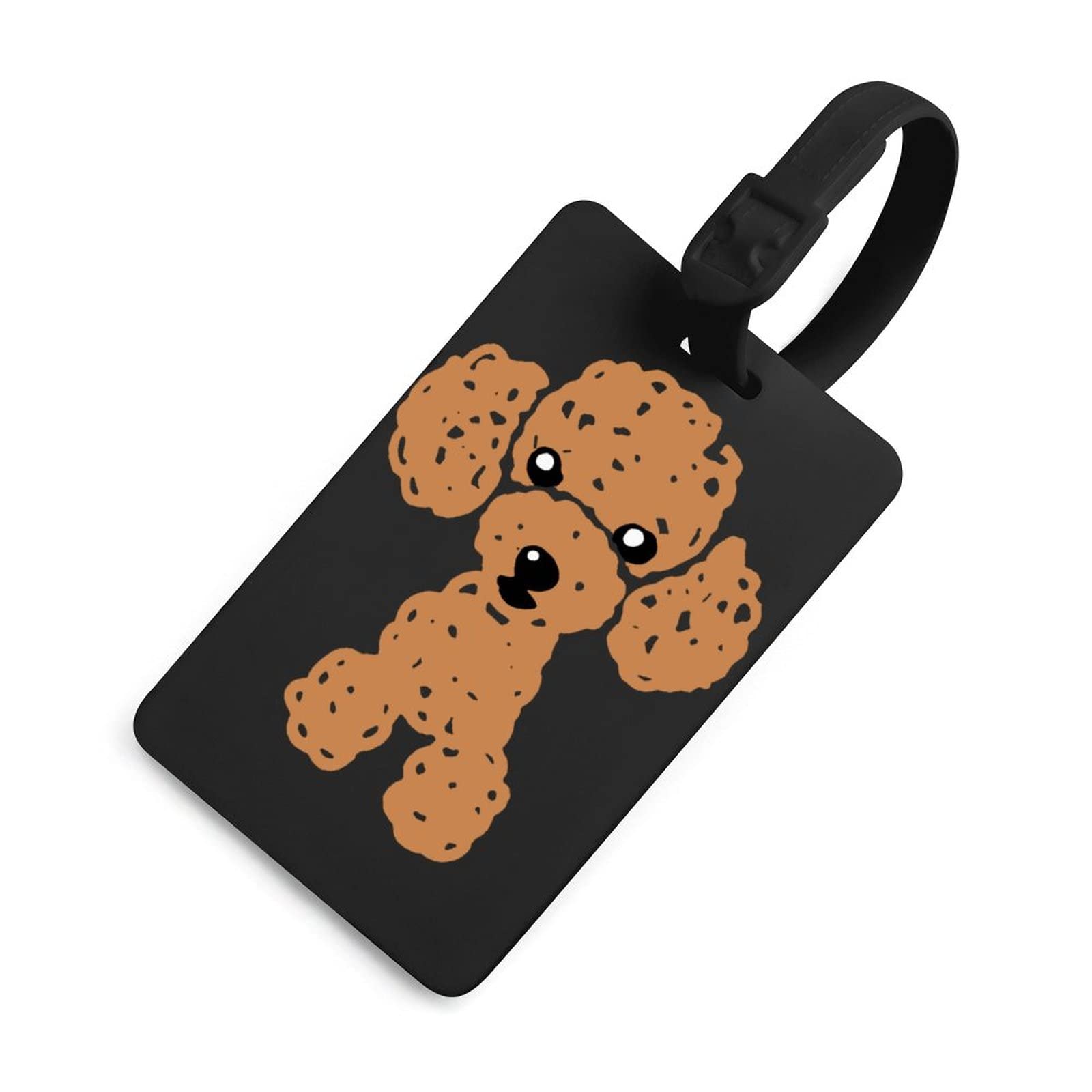 Amazon.co.jp: 荷物タグ かわいいトイプードルロゴ ネームタグ 名札