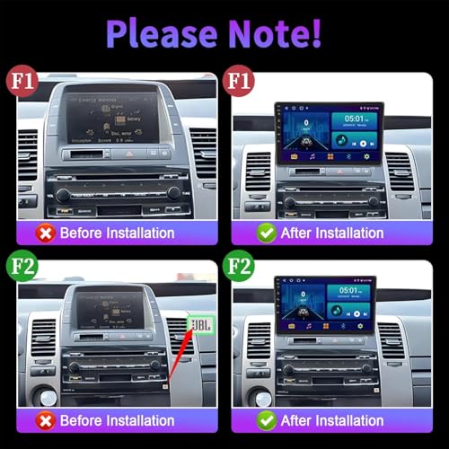 Autoradio Android 2 DIN pour Prius II (03-11) 256Go - 2