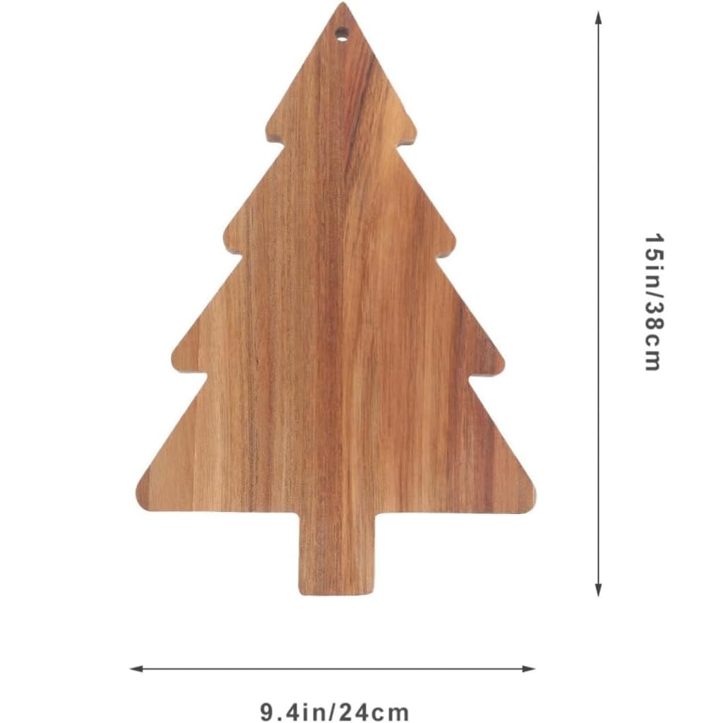Albero di Natale Tagliere per salumi Tagliere da cucina Piatto per alimenti in legno Vassoio per pane Piatto per sushi per