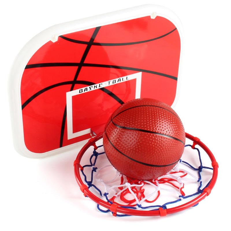 Image of Little Fingers Adjustable Basketball Hoop Set for Kids - Indoor & Outdoor Basketball Stand with Ball - Fun Sports Toy for Toddlers & Children (Wall Basket Ball)