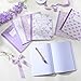 Fullhawl 6 Pcs Bow Composition Notebooks, Preppy Coquette Notebook College Ruled Journal, 110 Page, Cute Back to School Gift for Teacher, Student, First Day of School(Purple,9-3/4 x 7-1/2