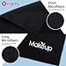 Orighty Makeup Remover Wash Cloths - Super Soft & Quick Dry Microfiber Face Towel, Absorbent Washcloths for Cleansing, Fingertip Face Towels for Makeup Removal, 13 x 13 inch, Pack of 12, Black