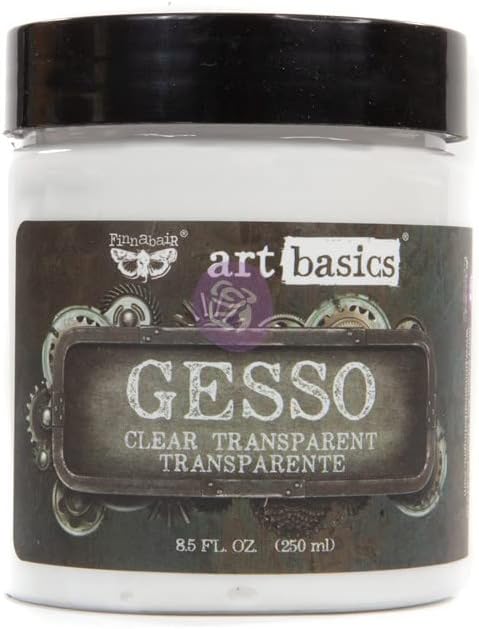 PRIMA MARKETING INC Clear Gesso, Clear, 8.5 Fl Oz (Pack of 1), 961466