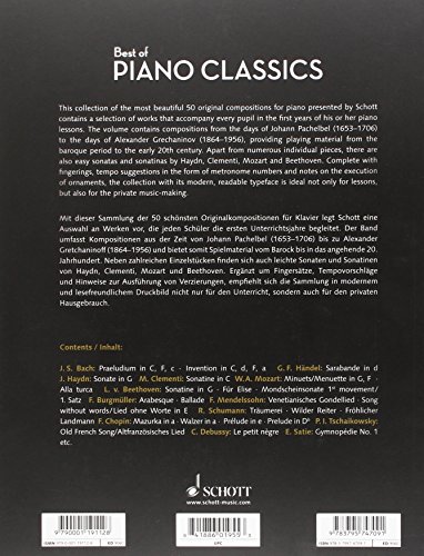 Best of Piano Classics: 50 Famous Pieces