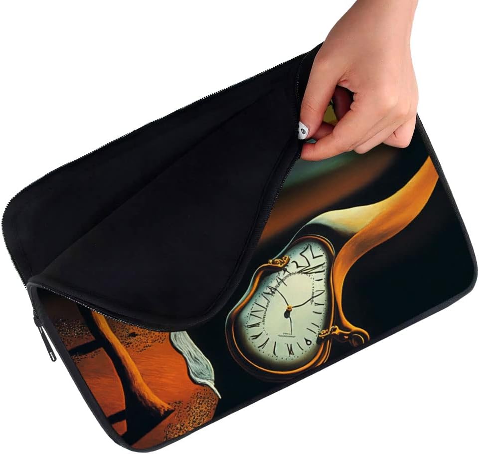 Clock Design iPad Sleeve - Painting Tablet Sleeve - Print Carrying Case - 13 inches