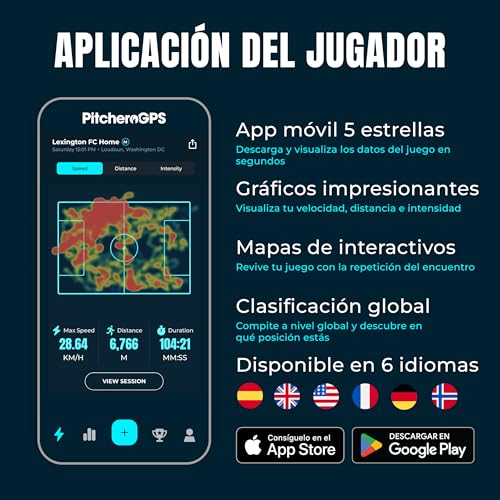 Tracker deportivo con chaleco M y accesorios para fútbol con suscripción 5