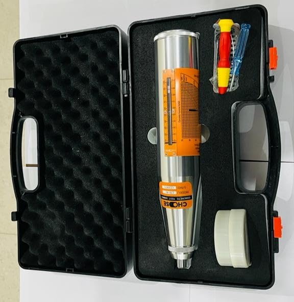 Image of Concrete Rebound Hammer Portable Hardness Tester Schmidt Hammer for Testing Concrete