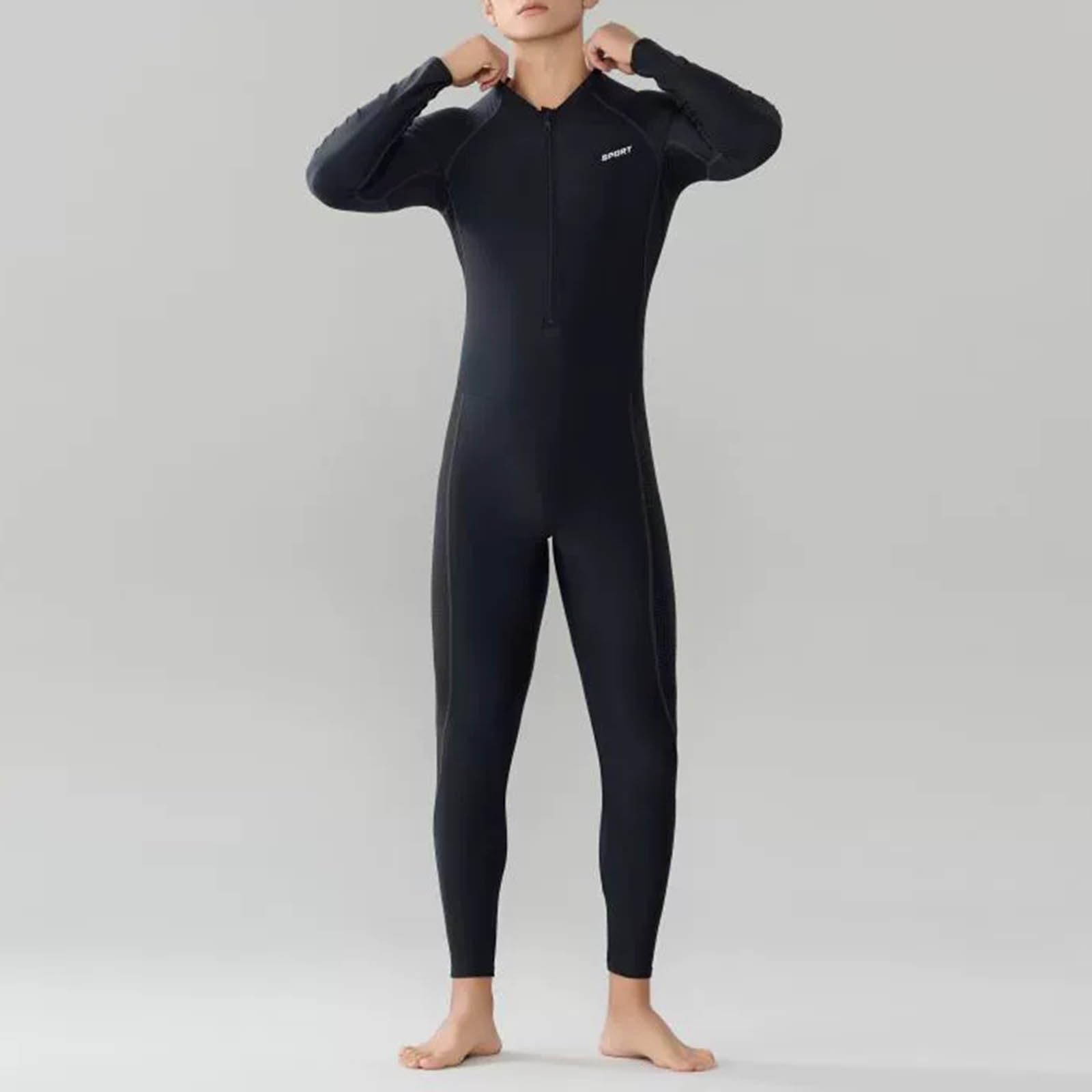 Generisch Herren Langarm Schwimmanzug Neuer Taucheranzug Lange Hose Schnelltrocknend Sonnenschutz Surfanzug Große Größe