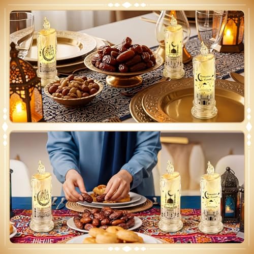 63% Off VIHOSE Ramadan LED Flameless Candles - Eid Decor