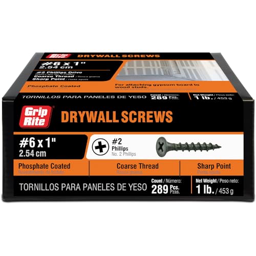 Grip-Rite #6 X 1 Phillips Drywall Screw (1lb)