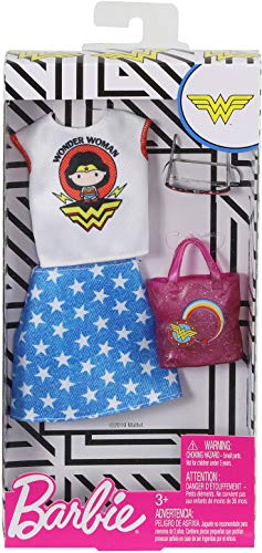 Barbie Clothes: Wonder Woman Outfit Doll with Graphic Top