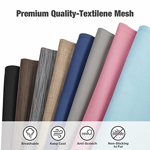 Veehoo Chew Proof Elevated Dog Bed - Cooling Raised Pet Cot - Silver Aluminum Frame And Durable Textilene Mesh Fabric, Unique Designed No-Slip Feet For Indoor Or Outdoor Use, Blue, Xx Large #TOP5