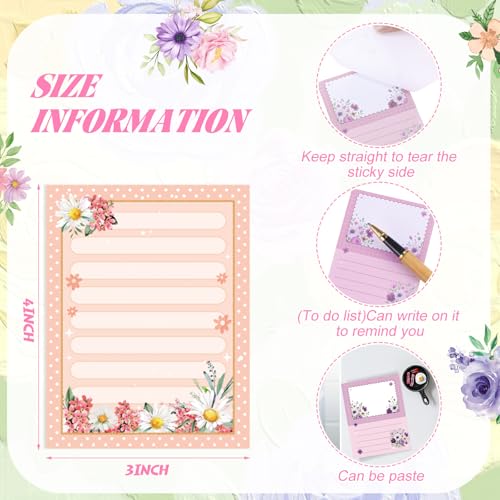 Blocs de notes adhésives fleur pour ne plus oublier vos rappels importants - 3
