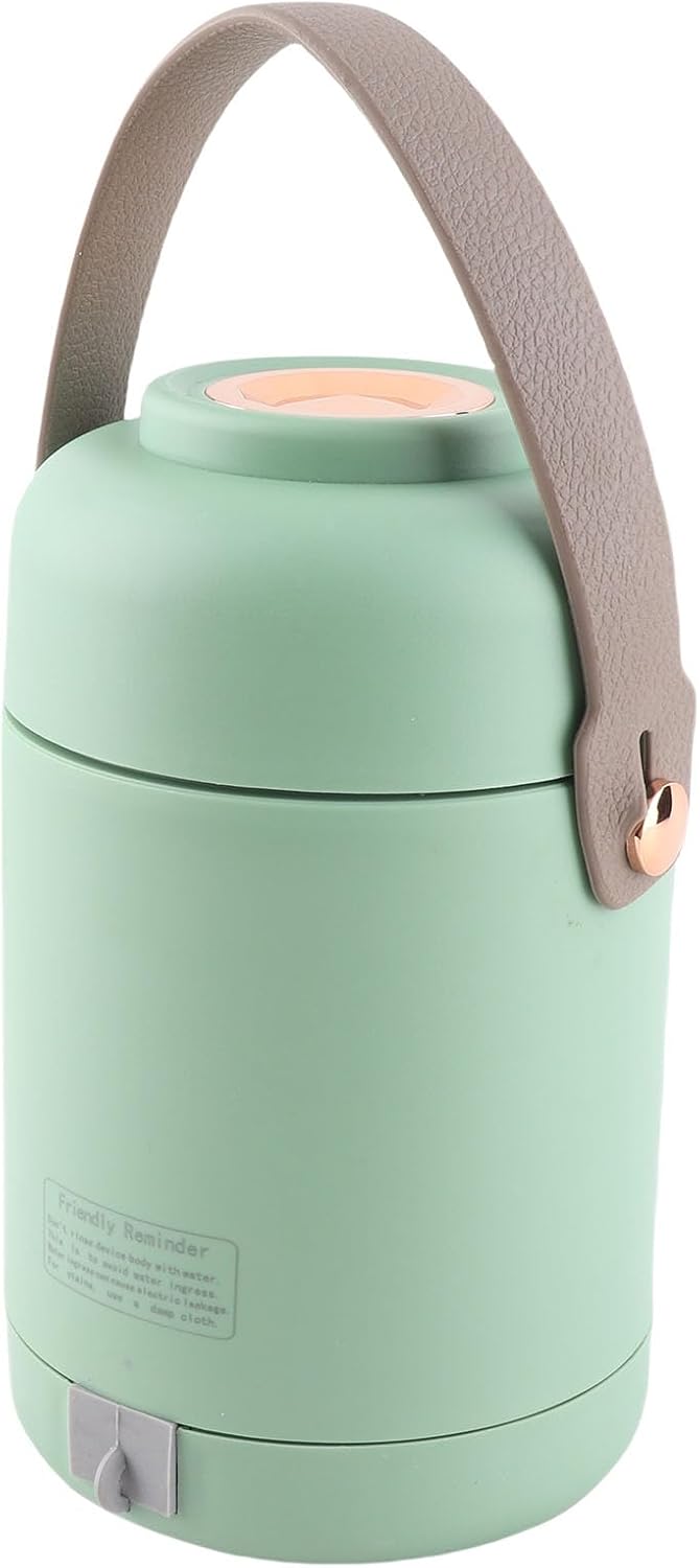 Portable Electric Pot 500W Compact Cooker for Travel Office and Home Use Stainless Steel Multi-Purpose Cooking Appliance