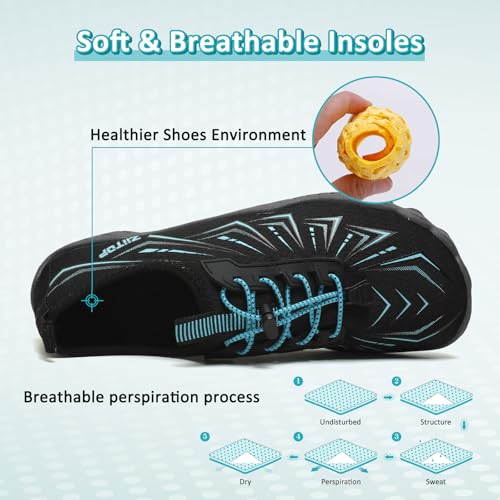 Image of ziitop Water Shoes for Men Women Beach Barefoot Swim Rock Climbing Pool Shoes Socks, Anti-Slip Breathable Quick Dry Lightweight Slip-on, Outdoor Sport Hiking Walking Boating Fishing Diving Surfing