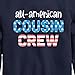 Instant Message - All American Cousin Crew - Toddler & Youth Crewneck Fleece Sweatshirt - Size 5T Navy